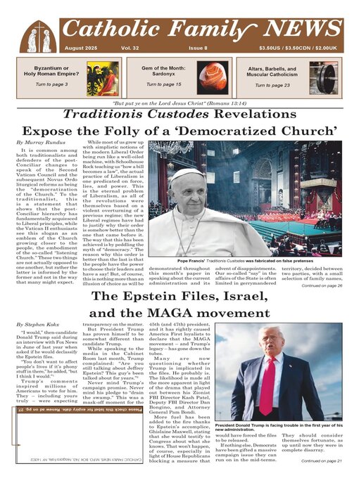 Title details for Catholic Family News by Catholic Family News - Available
